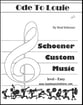 Ode to Louie Concert Band sheet music cover